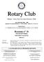 Rotary Club. Milano - Sesto San Giovanni Distretto 2040. Anno Rotariano 1998-1999