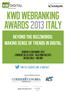 KWD Webranking awards 2013 Italy