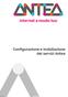 Configurazione e installazione dei servizi Antea