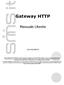 Gateway HTTP. Manuale Utente 21/10/2013