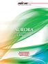 AURORA. Inverter Fotovoltaici & Wind Inverter. Soluzioni tecnologiche per energie rinnovabili e risparmio energetico