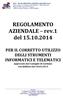 REGOLAMENTO AZIENDALE rev.1 del 15.10.2014