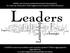 IL LEADER (competenze, motivazioni, legittimità e caratteristiche personali)