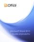 Microsoft Word 2010 Guida al prodotto