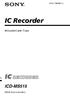 3-241-786-63 (1) IC Recorder. Istruzioni per l uso ICD-MS515. 2002 Sony Corporation