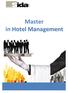 Master in Hotel Management