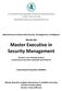Master Executive in Security Management