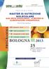 MASTER DI NUTRIZIONE MOLECOLARE. dalla DIETA IPOCALORICA al METODO di ALIMENTAZIONE CONSAPEVOLE. Prof. Dr. Pier Luigi Rossi