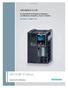 SINAMICS Drives SINAMICS G120. Il convertitore di frequenza modulare ad efficienza energetica, sicuro e robusto. Brochure Giugno 2011