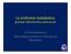 La sindrome metabolica: gestione infermieristica post acuzie. Dr Paola Massucco SCDU Medicina Interna 3 ad Indirizzo Metabolico