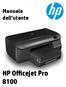 Manuale dell'utente. HP Oﬃcejet Pro 8100