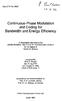 /. ^y^cr-^a. Bandwidth and Energy Efficiency. Continuous-Phase Modulation. and Coding for. 2?.g. g& presented by Bixio E. Rimoldi. dipl. El. Ing.