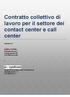 Contratto collettivo di lavoro per il settore dei contact center e call center