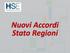 Nuovi Accordi Stato Regioni