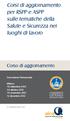 Corsi di aggiornamento per RSPP e ASPP sulle tematiche della Salute e Sicurezza nei luoghi di lavoro