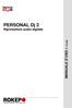 PERSONAL Dj 2 Riproduttore audio digitale. MANUALE D USO V 1.9 mk