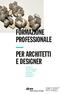 FORMAZIONE PROFESSIONALE PER ARCHITETTI E DESIGNER