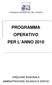 PROGRAMMA OPERATIVO PER L ANNO 2010