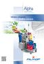 Alpha. Infinite soluzioni Endless solutions. Carrelli mulltiuso Multipurpose trolleys. Industrial Cleaning Equipment