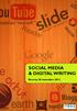SOCIAL MEDIA & DIGITAL WRITING