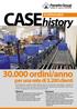 CASE. history. 30.000 ordini/anno