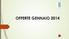OFFERTE GENNAIO 2014