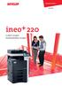 ineo + 220 a colori 22 ppm monocromatica 22 ppm