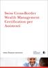 Swiss Cross-Border Wealth Management Certification per assistenti II Edizione