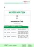 HISTO MATCH. Istruzioni per l uso VERSIONE 14 / 2015 CAMBIAMENTI RISPETTO ALLE VERSIONI PRECEDENTI