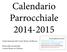 Calendario Parrocchiale 2014-2015