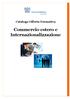 Catalogo Offerta Formativa Commercio estero e Internazionalizzazione