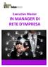 Executive Master IN MANAGER DI RETE D IMPRESA