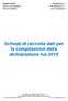 Scheda di raccolta dati per la compilazione della dichiarazione Iva 2015