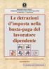 Le detrazioni d imposta nella busta-paga del lavoratore dipendente