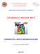 Introduzione a Microsoft Word