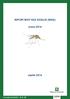 REPORT WEST NILE DISEASE (WND) Anno 2014. Aprile 2014