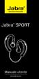 Jabra SPORT. Manuale utente. www.jabra.com