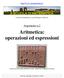 Aritmetica: operazioni ed espressioni