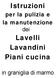 Istruzioni. Lavelli Lavandini Piani cucina