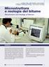 Microstruttura e reologia del bitume Microstructure and rheology of bitumen