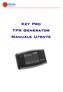 Key Pro TPX Generator Manuale Utente