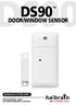 DS90 DOOR/WINDOW SENSOR MANUALE D ISTRUZIONI 20544/20120530 DS90 ALL RIGHTS RESERVED HAIBRAIN