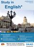 English* Study in. Muoviti verso la Germania con una borsa di studio del. Perché la Germania? Abbatti lo spread! www.daad-rom.org