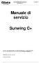 Manuale di servizio. Sunwing C+