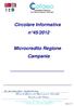 Circolare Informativa n 45/2012. Microcredito Regione Campania