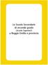 Le Scuole Secondarie di secondo grado (Scuole Superiori) a Reggio Emilia e provincia