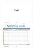 Excel Foglio elettronico: esempio