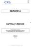 SEZIONE A CAPITOLATO TECNICO