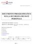 DOCUMENTO PROGRAMMATICO SULLA SICUREZZA DEI DATI PERSONALI