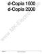 d-copia 1600 d-copia 2000 www MK-Electronic de Y105211-4 Spare Parts Catalogue